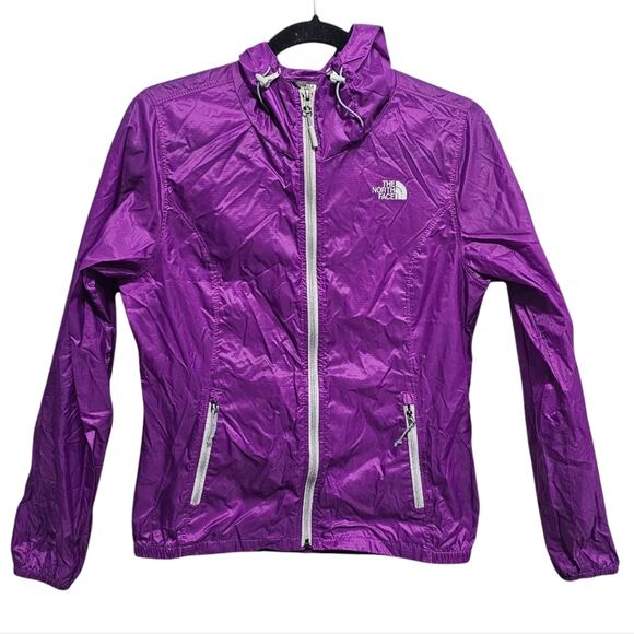 The North‎ Face Purple Cyclone Hoodie Zip Lightweight Windbreaker Jacket Size S - Picture 1 of 7